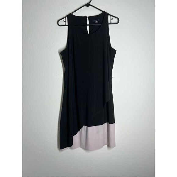 Tommy Hilfiger Dress Casual Short Size 8 Black Lilac - Picture 1 of 9